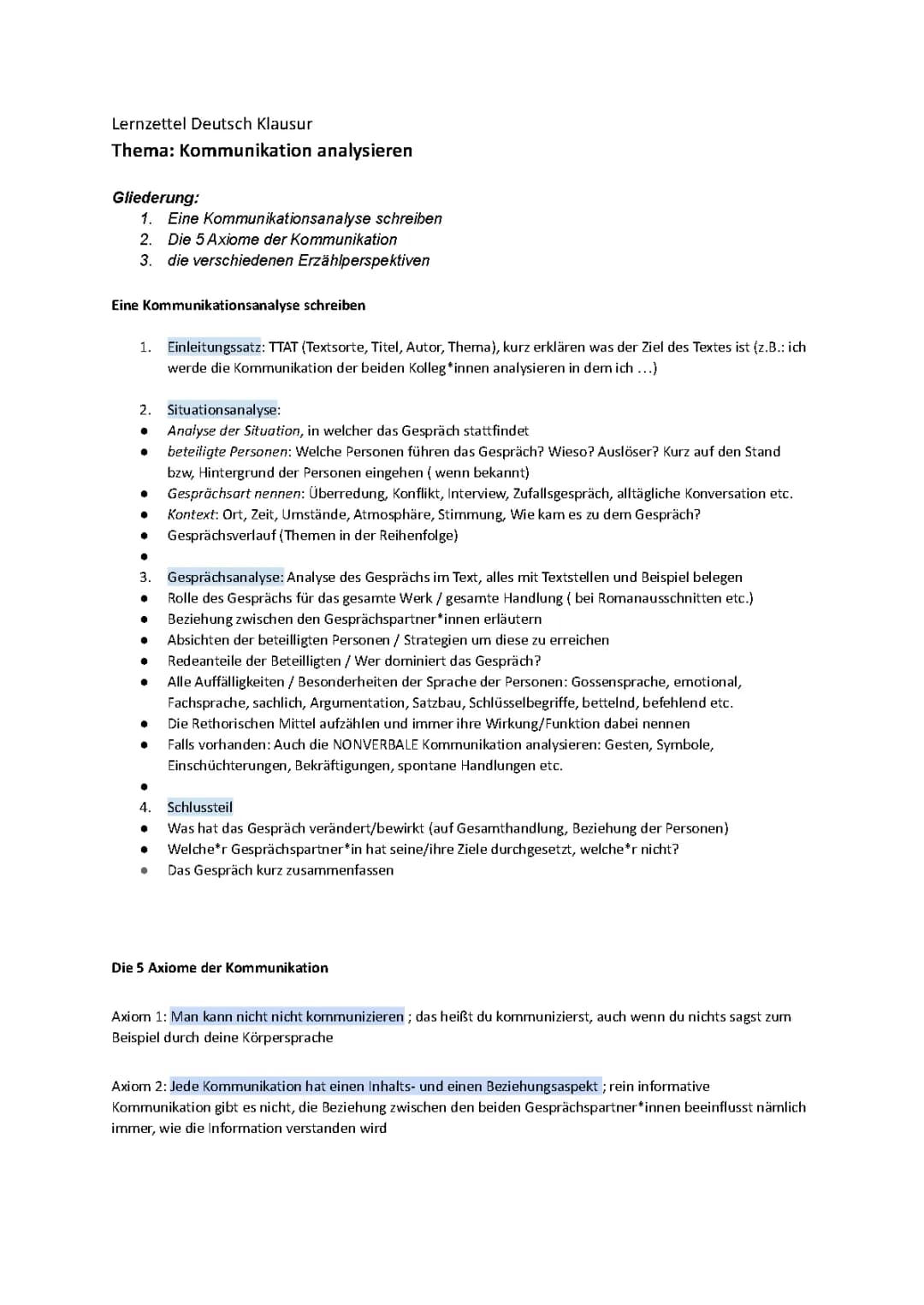 Kommunikations & Kommunikationsanalyse