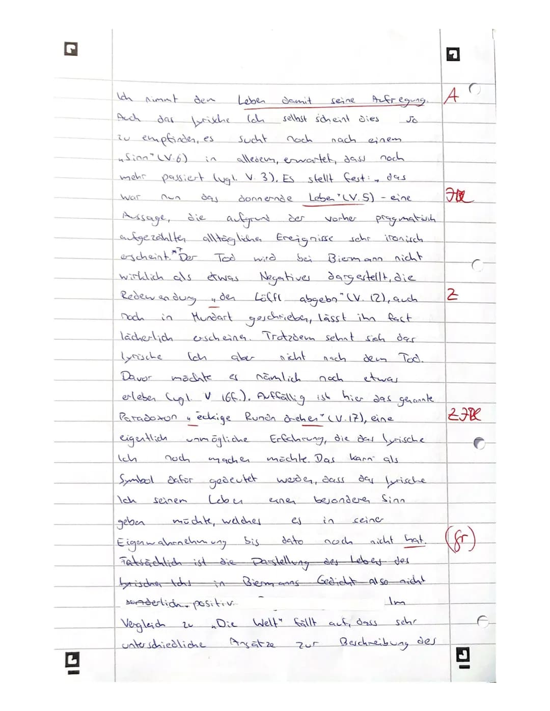 Thema 1: Gedichtvergleich
Aufgabe:
Interpretieren Sie das Gedicht ,,Die Welt" von Christian Hofmann
von Hofmannswaldau (Text 1).
Ziehen Sie 