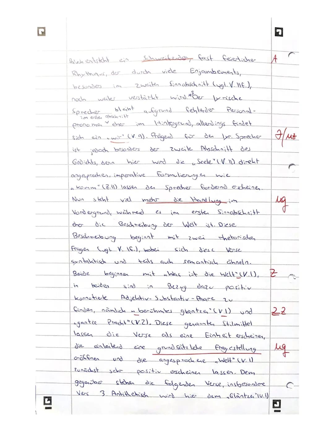 Thema 1: Gedichtvergleich
Aufgabe:
Interpretieren Sie das Gedicht ,,Die Welt" von Christian Hofmann
von Hofmannswaldau (Text 1).
Ziehen Sie 