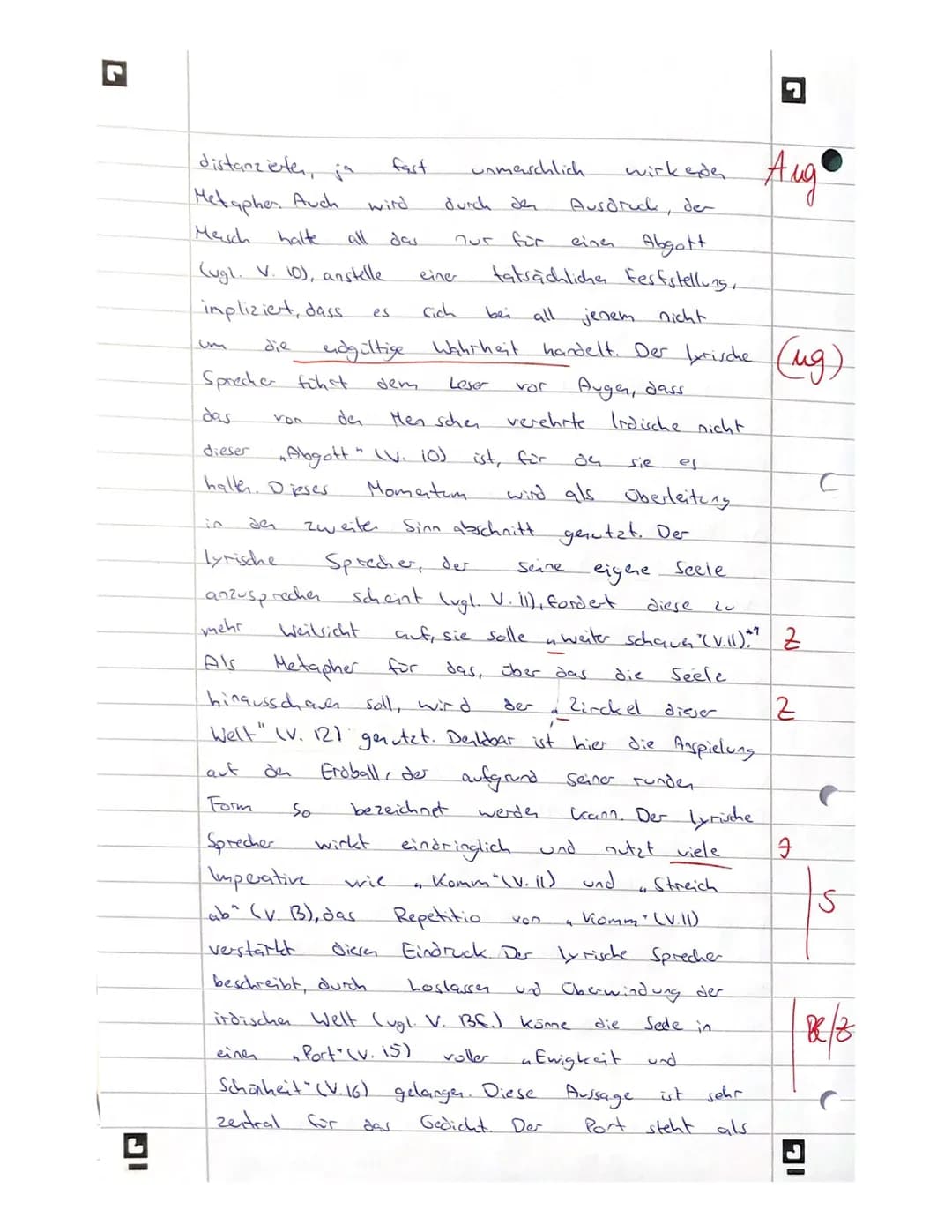 Thema 1: Gedichtvergleich
Aufgabe:
Interpretieren Sie das Gedicht ,,Die Welt" von Christian Hofmann
von Hofmannswaldau (Text 1).
Ziehen Sie 