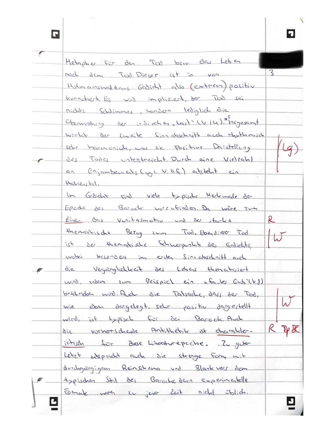 Thema 1: Gedichtvergleich
Aufgabe:
Interpretieren Sie das Gedicht ,,Die Welt" von Christian Hofmann
von Hofmannswaldau (Text 1).
Ziehen Sie 