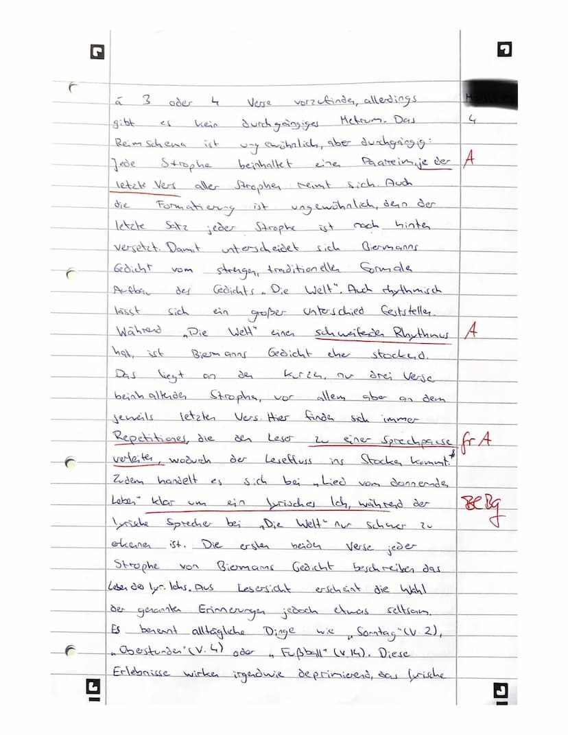 Thema 1: Gedichtvergleich
Aufgabe:
Interpretieren Sie das Gedicht ,,Die Welt" von Christian Hofmann
von Hofmannswaldau (Text 1).
Ziehen Sie 