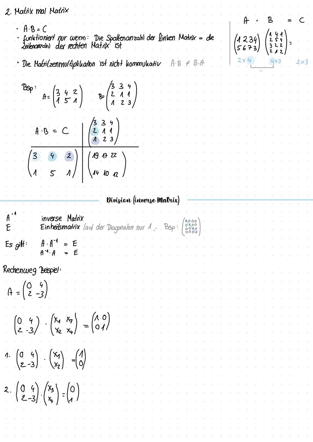 # Matrizen

Definitionen

Vektor Typ (m, 1), Schreibweise: a Ein Vektor hat nur eine Spalte

transponierter Velufor Typ (1,m), Schreibweise 