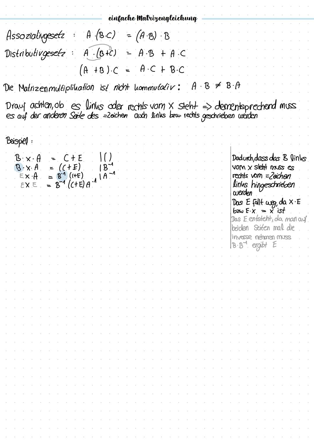 # Matrizen

Definitionen

Vektor Typ (m, 1), Schreibweise: a Ein Vektor hat nur eine Spalte

transponierter Velufor Typ (1,m), Schreibweise 