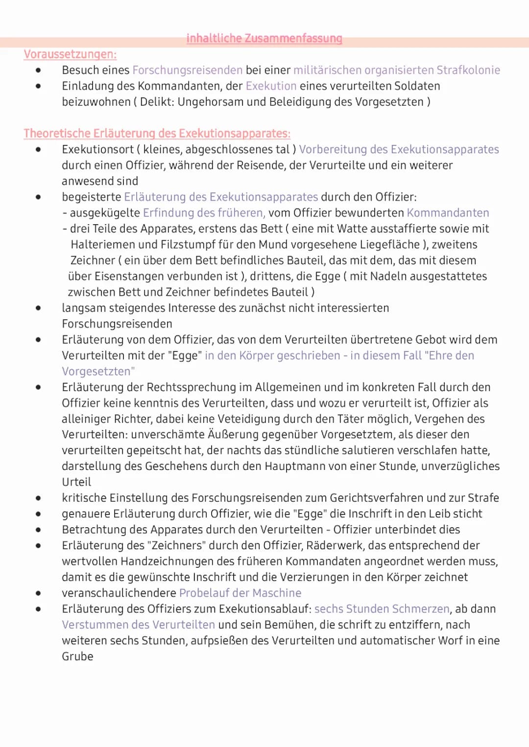 In der Strafkolonie, Franz Kafka 