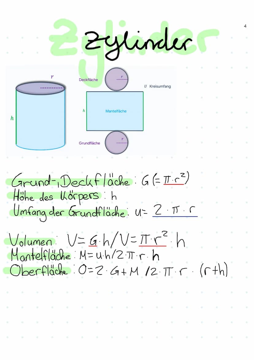 Formelübersicht
руе
Pyramide de
K Regel
Zylinder
+
Aufgaben
(letzte Seite)
1 a
P
ha
a
pyramidale
a
a
ha
G
a
Grundfläche: G (a.a=a²)
Höhe des