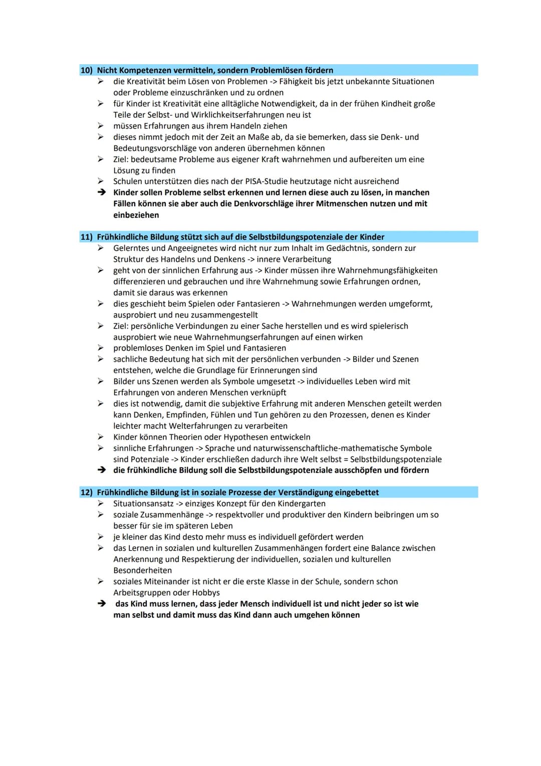 15 Thesen:
Gerd E. Schäfer
1)
Der Elementarbereich ist ein eigener Bildungsbereich
vorschulischen Bildungsbereich mit seinen Aufgaben, Insti