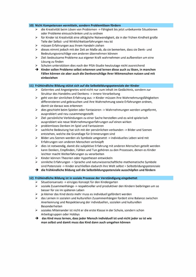 15 Thesen:
Gerd E. Schäfer
1)
Der Elementarbereich ist ein eigener Bildungsbereich
vorschulischen Bildungsbereich mit seinen Aufgaben, Insti