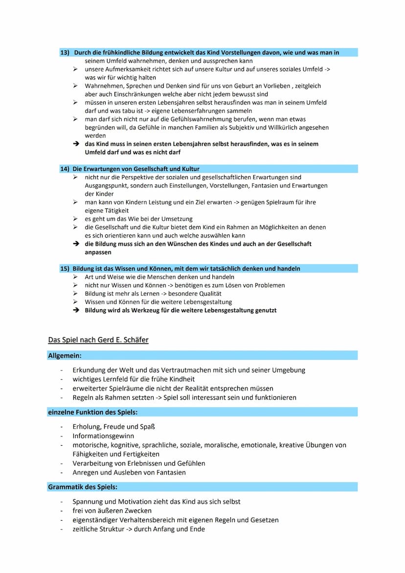 15 Thesen:
Gerd E. Schäfer
1)
Der Elementarbereich ist ein eigener Bildungsbereich
vorschulischen Bildungsbereich mit seinen Aufgaben, Insti