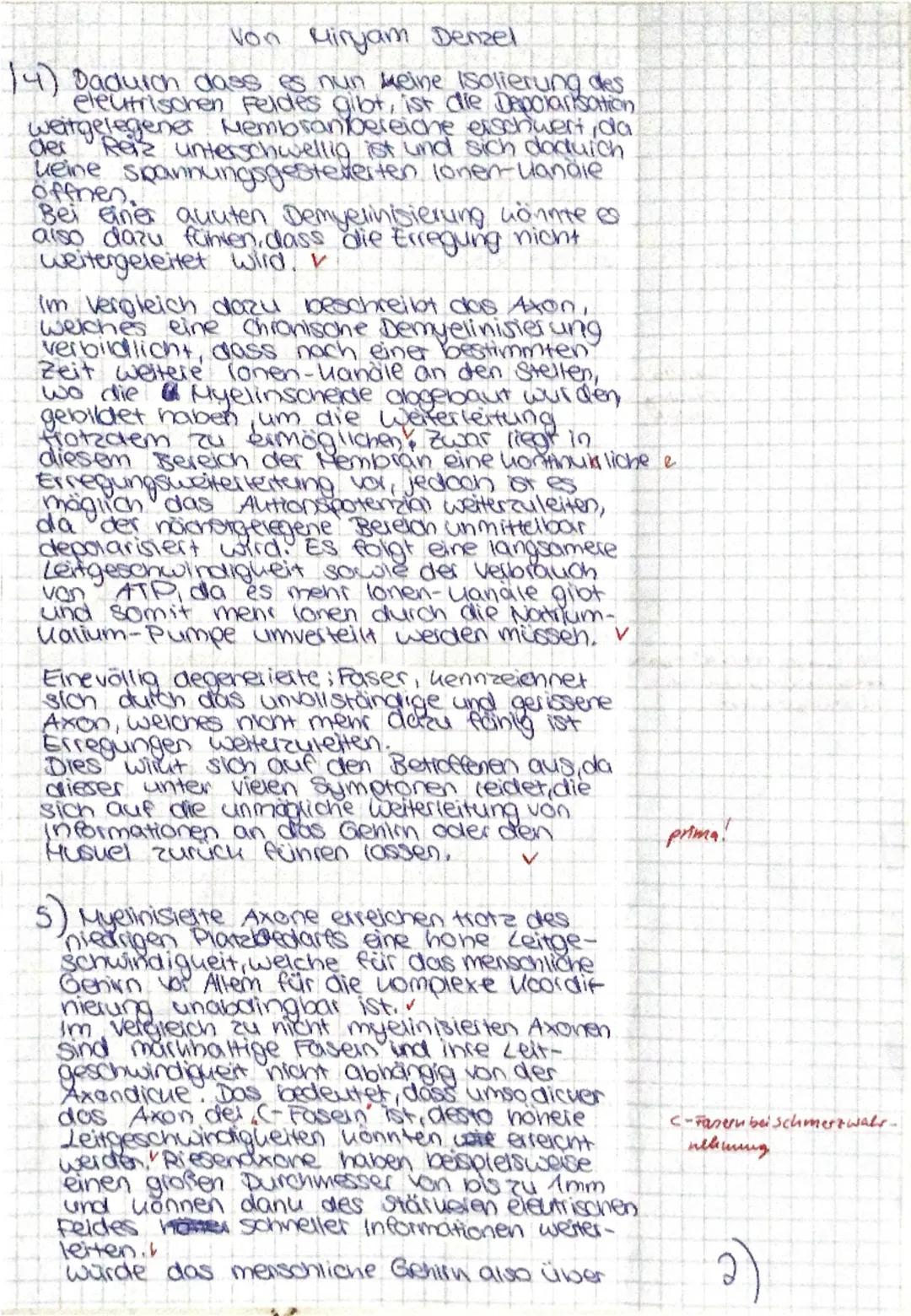 1 Multiple Sklerose
Teilaufgabe Anforderungen: Die Schülerin/ der Schüler
BE max
BE
Erläutert die grundsätzlichen Funktionen des Neurons...
