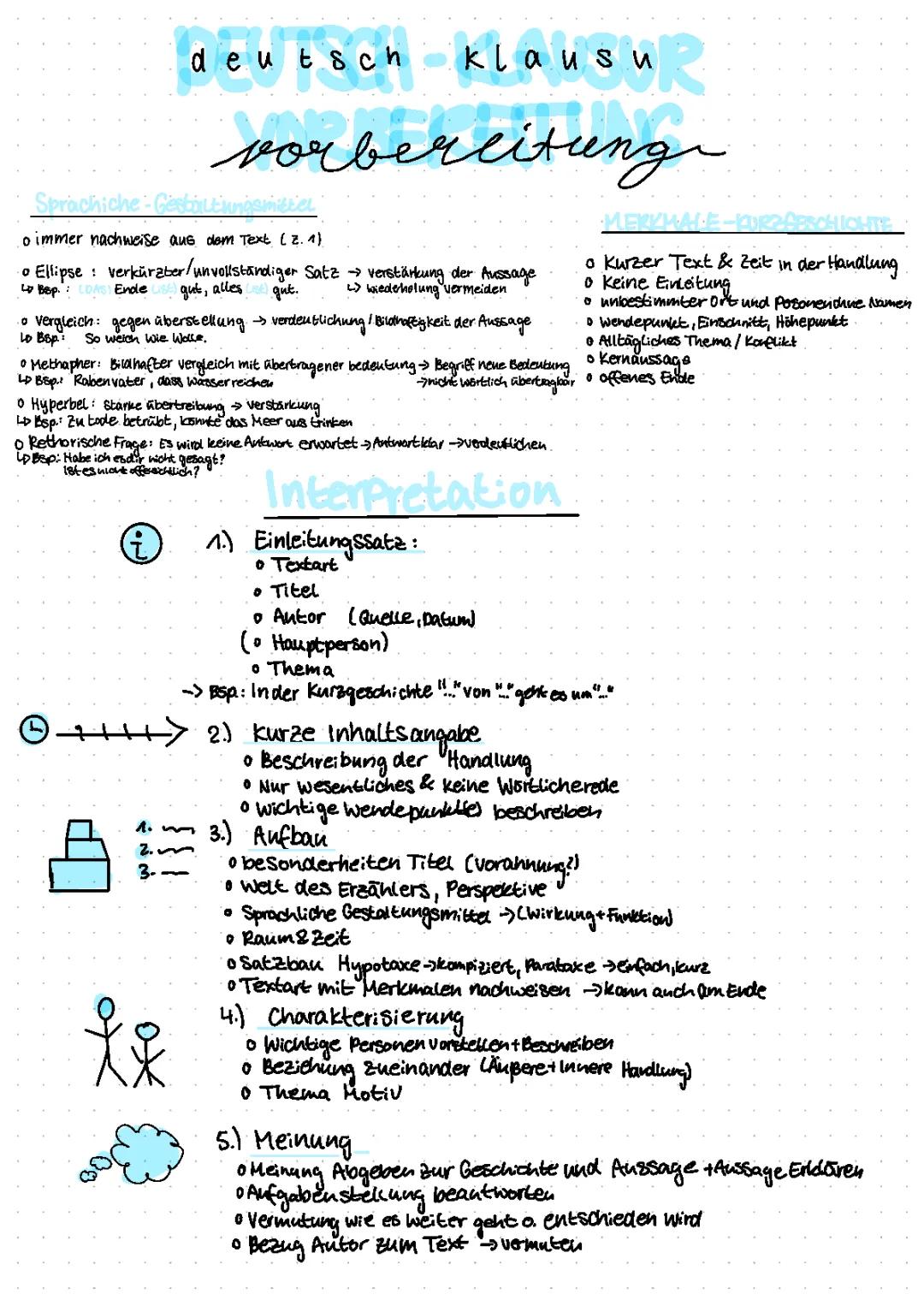 Interpretation Kurzgeschichte