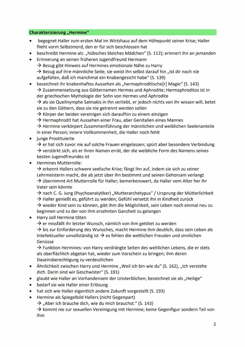 Der Steppenwolf
Charakterisierung ,,Harry Haller"
● fast fünfzigjähriger Intellektueller, der sich in schwerer Lebenskrise befindet
äußere E