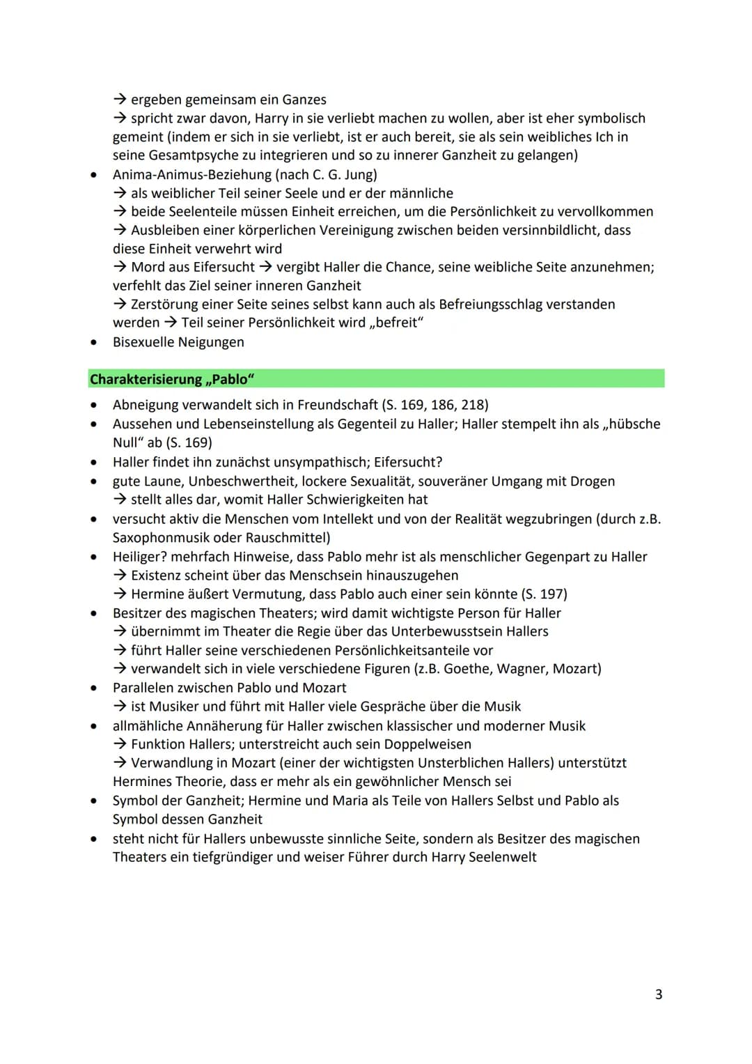 Der Steppenwolf
Charakterisierung ,,Harry Haller"
● fast fünfzigjähriger Intellektueller, der sich in schwerer Lebenskrise befindet
äußere E
