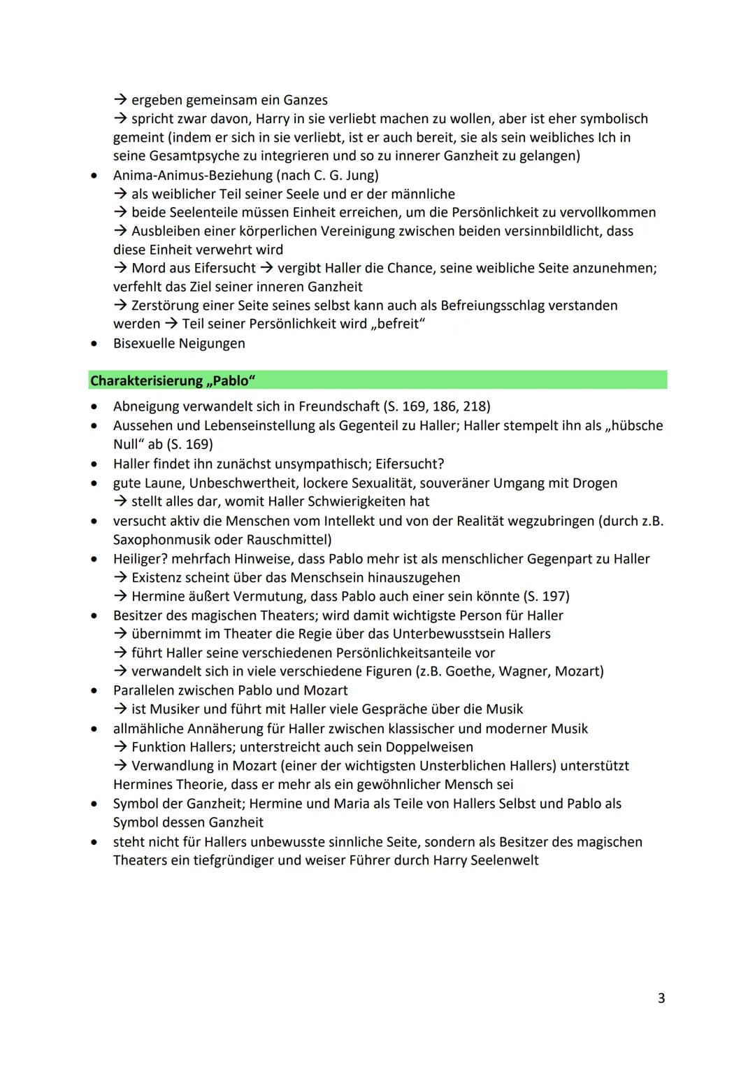 Der Steppenwolf
Charakterisierung ,,Harry Haller"
● fast fünfzigjähriger Intellektueller, der sich in schwerer Lebenskrise befindet
äußere E