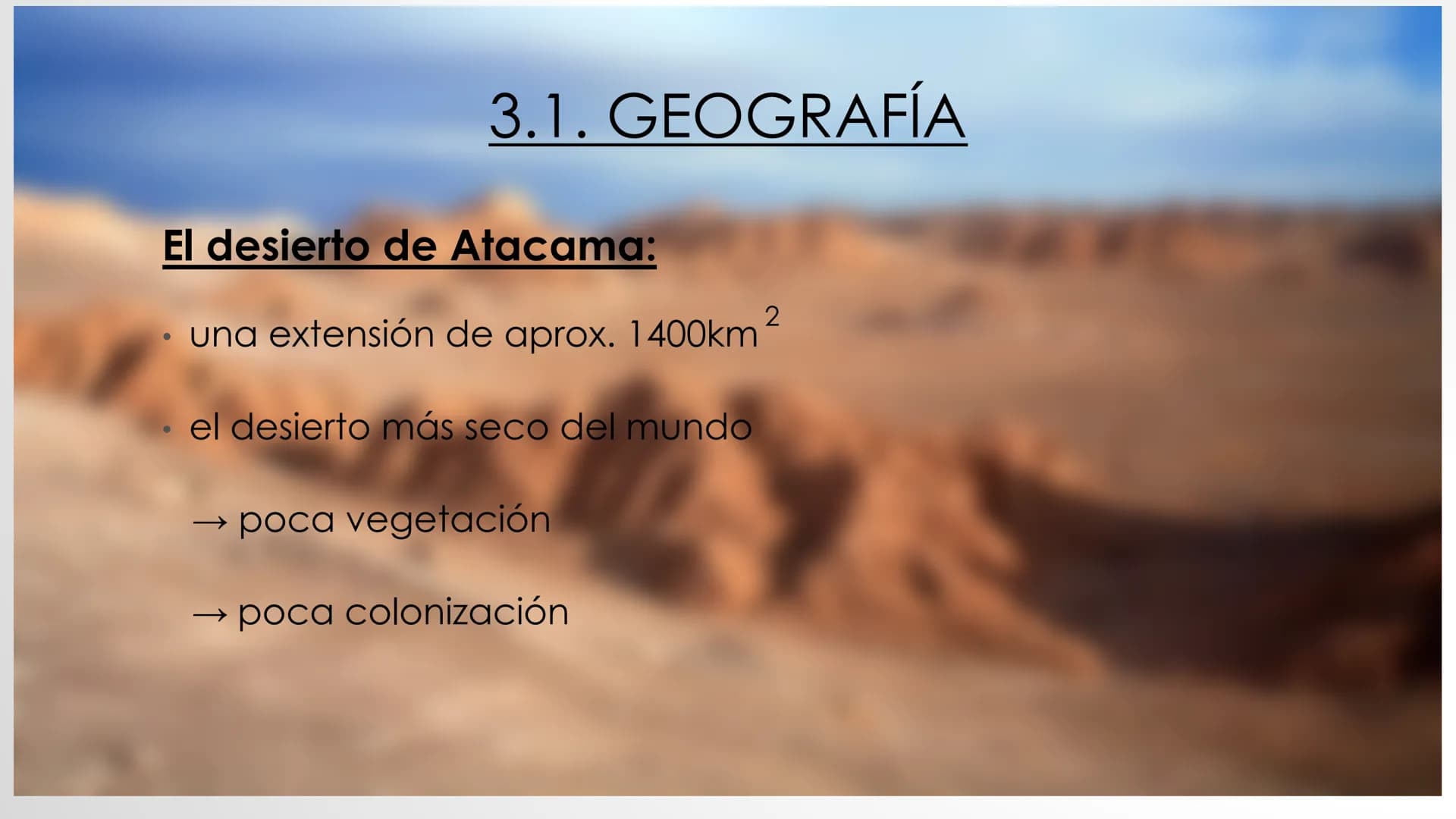   ■
CHILE
UN PAÍS DE CONTRASTES -
(8 LA ESTRUCTURACIÓN
1. Introducción
2. Chile
2.1. Información general
3. Explicación de la tesis ,,Un paí