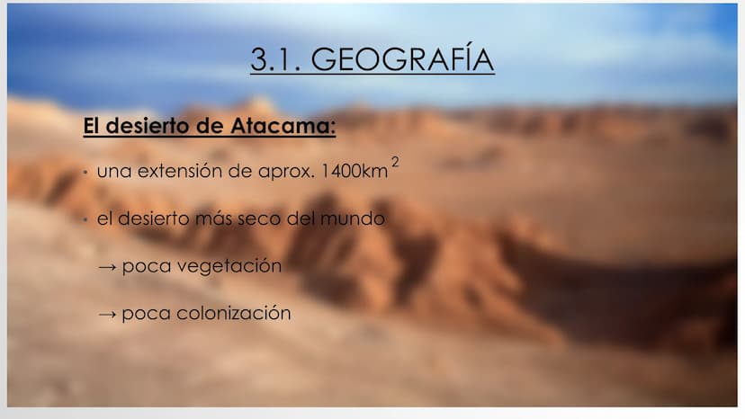   ■
CHILE
UN PAÍS DE CONTRASTES -
(8 LA ESTRUCTURACIÓN
1. Introducción
2. Chile
2.1. Información general
3. Explicación de la tesis ,,Un paí