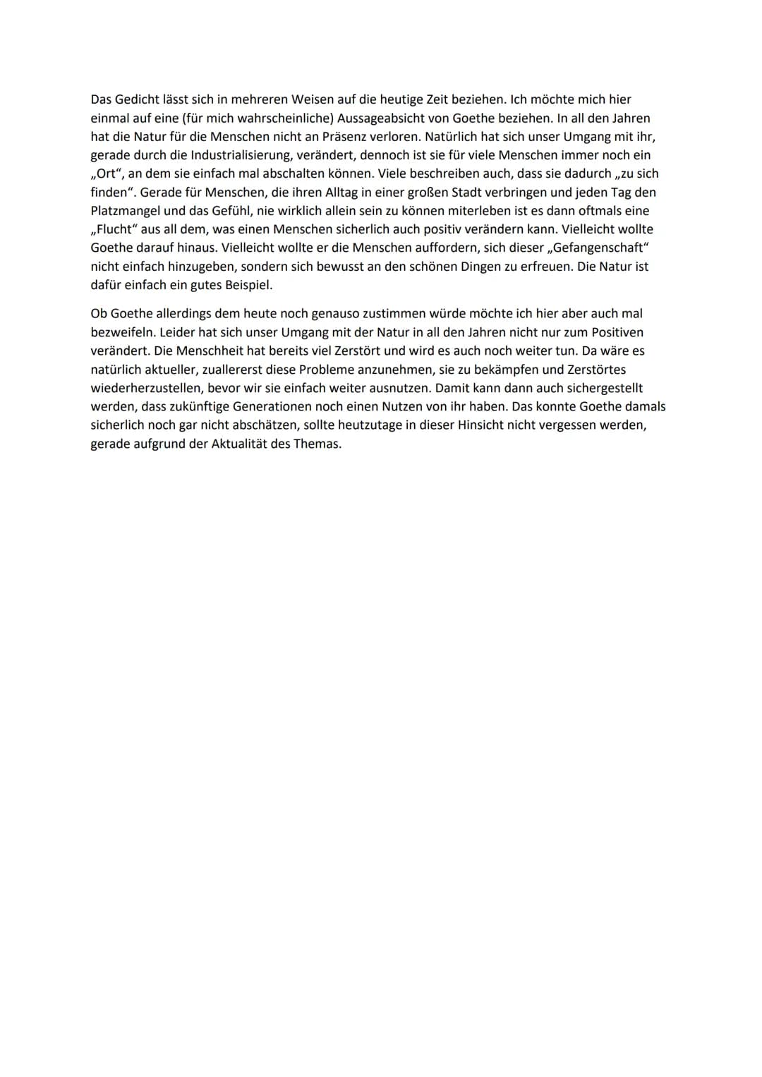 Osterspaziergang
Dieser Aufsatz wird sich mit einer Dichtung von J.W. Goethe befassen, welche aus einem Teil der
Faust-Dichtung stammt. Hier