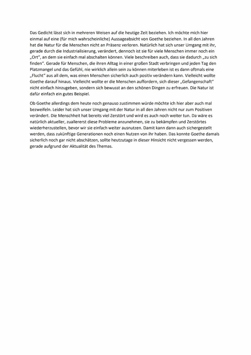 Osterspaziergang
Dieser Aufsatz wird sich mit einer Dichtung von J.W. Goethe befassen, welche aus einem Teil der
Faust-Dichtung stammt. Hier
