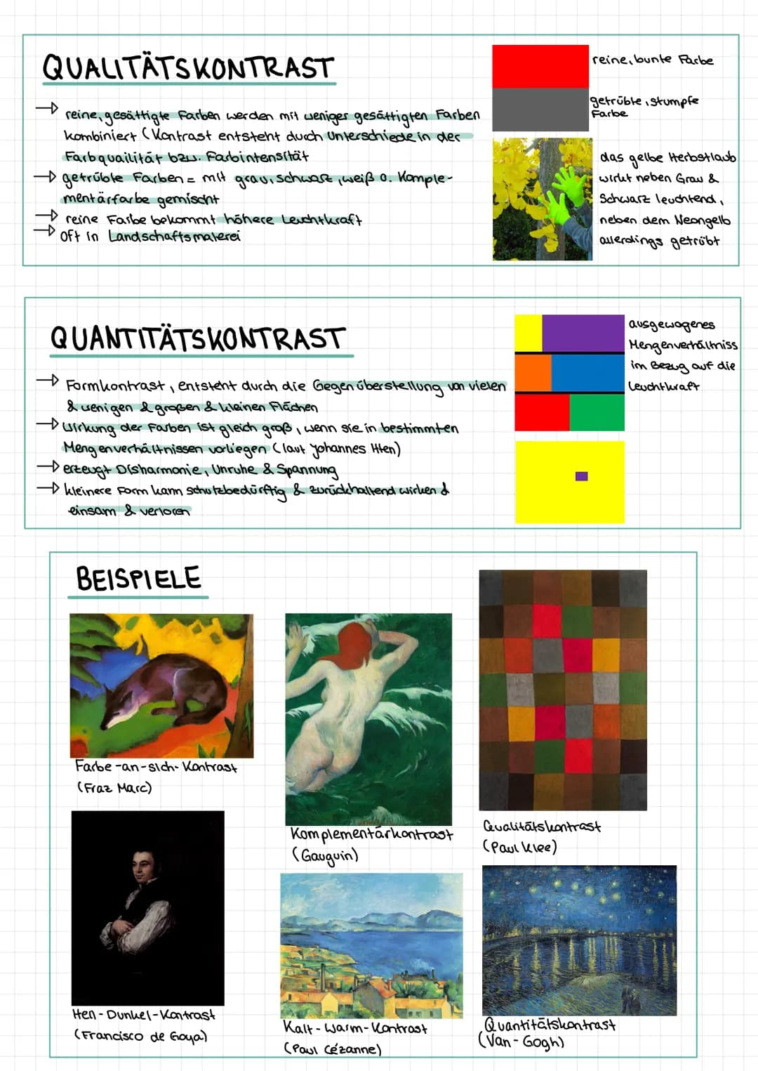 farbkontraste
FARBE-AN-SICH-KONTRAST
bunt, auffälig & kräftig
mindst. zwei reine Farben, die sich klar voneinander abheben
Stärkste Kontrast