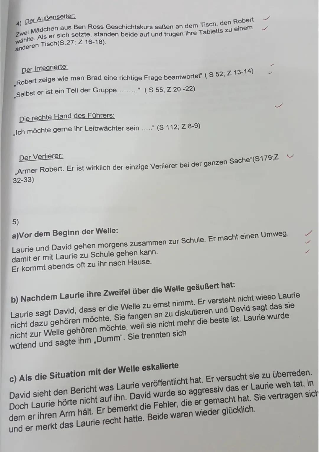 Die Welle: Lesetagebuch & Lösungen PDF für Schule