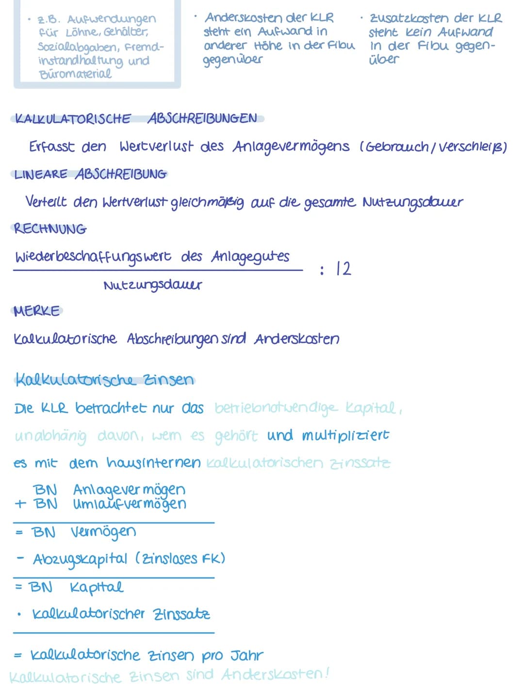 Kostenartenrechnung
(Welche Kosten sind
entstanden?)
neutrale
Aufwen
dungen-
und Erträge
abgrenzen
●
KILR
Kostenrechnerische
Korrekturen 2.B