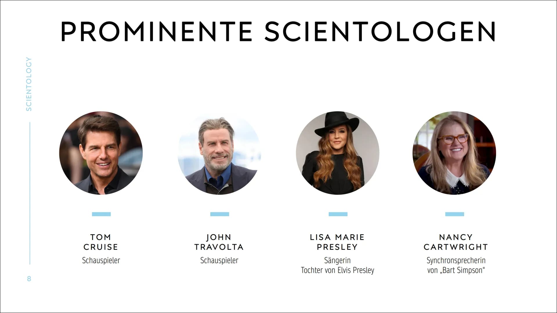 SCIENTOLOGY SCIENTOLOGY
2
INHALT
●
●
●
●
●
●
WELTBILD
DER THETAN
ZIEL DER SCIENTOLOGEN
ÜBERLEBENSWILLE
L. RON HUBBARD
PROMINENTE SCIENTOLOGE