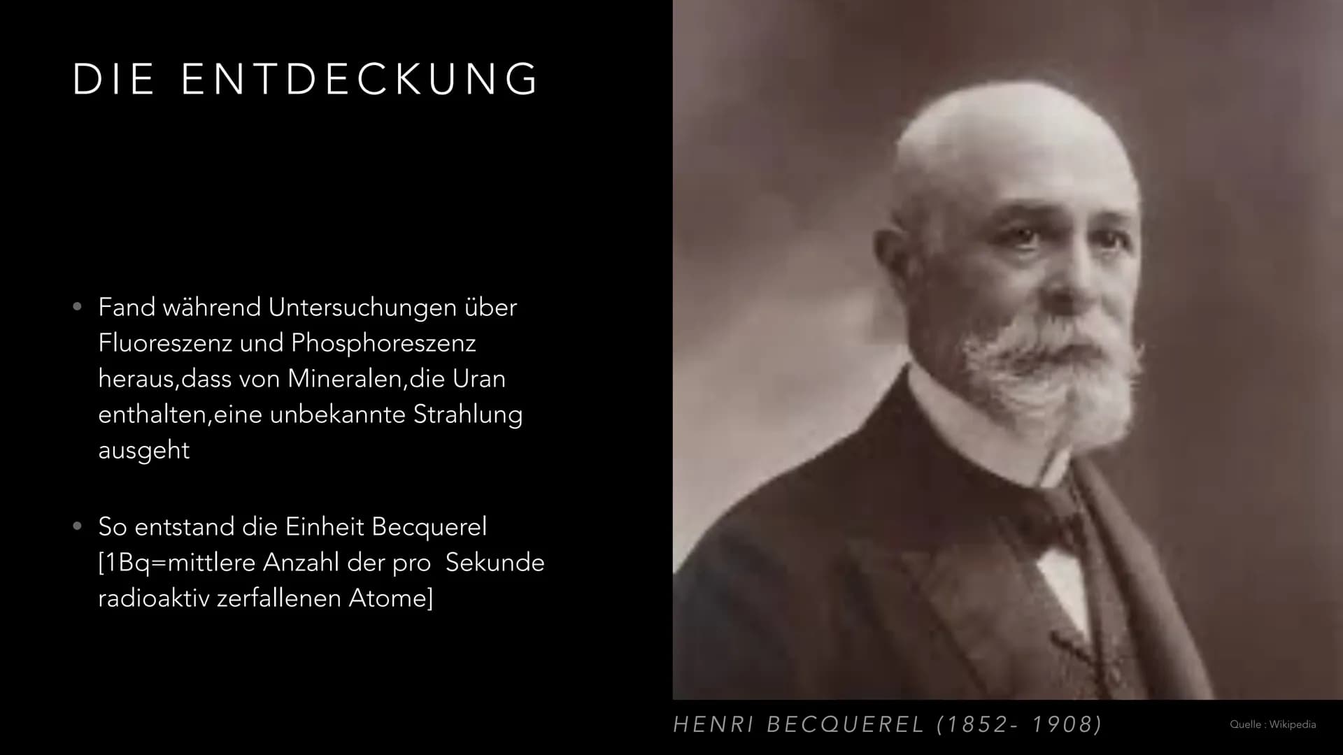 DIE ENTDECKUNG DER KERNKRAFT UND
RADIOAKTIVITÄT
MARIA LOBANOV GLIEDERUNG
●
Curie
Bohr
Meitner und Hahn
Fermi
Uraninit und Radium und Poloniu