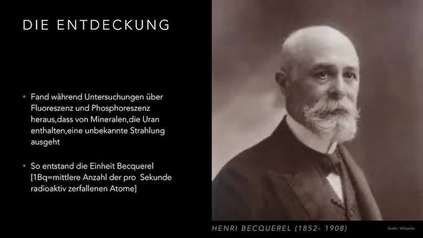 DIE ENTDECKUNG DER KERNKRAFT UND
RADIOAKTIVITÄT
MARIA LOBANOV GLIEDERUNG
●
Curie
Bohr
Meitner und Hahn
Fermi
Uraninit und Radium und Poloniu