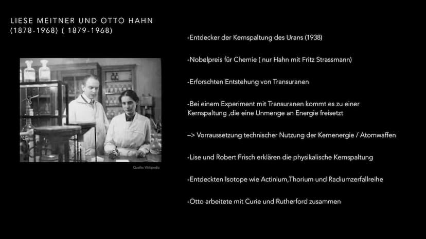 DIE ENTDECKUNG DER KERNKRAFT UND
RADIOAKTIVITÄT
MARIA LOBANOV GLIEDERUNG
●
Curie
Bohr
Meitner und Hahn
Fermi
Uraninit und Radium und Poloniu