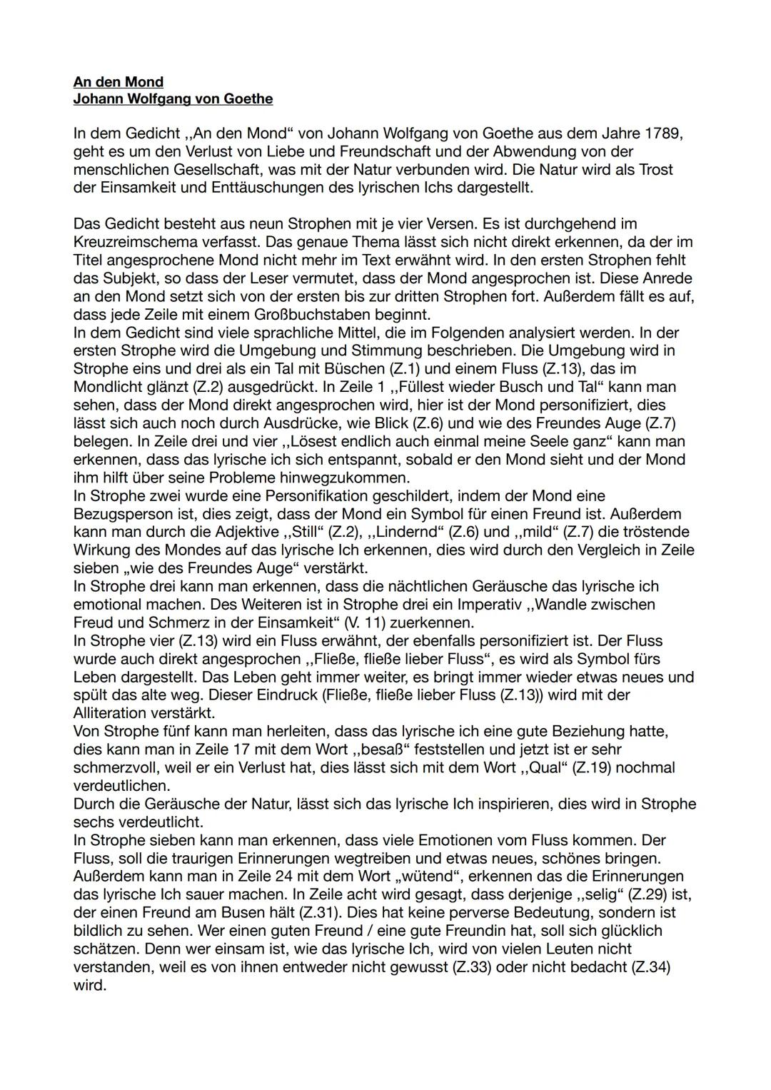 GEDICHTSANALYSE
1. Einleitung:
-Tatte-Satz
-Literarischer Hintergrund oder erster Eindruck,
-Deutungshypothese
2. Hauptteil
-Aspektorientier
