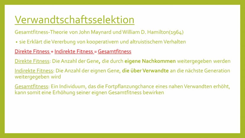 EVOLUTION DER
KOOPERATION
Leben in Gruppe Handout: Evolution der Kooperation
Formen der Kooperation (Gruppenformen)
Lockerer Zusammenschluss