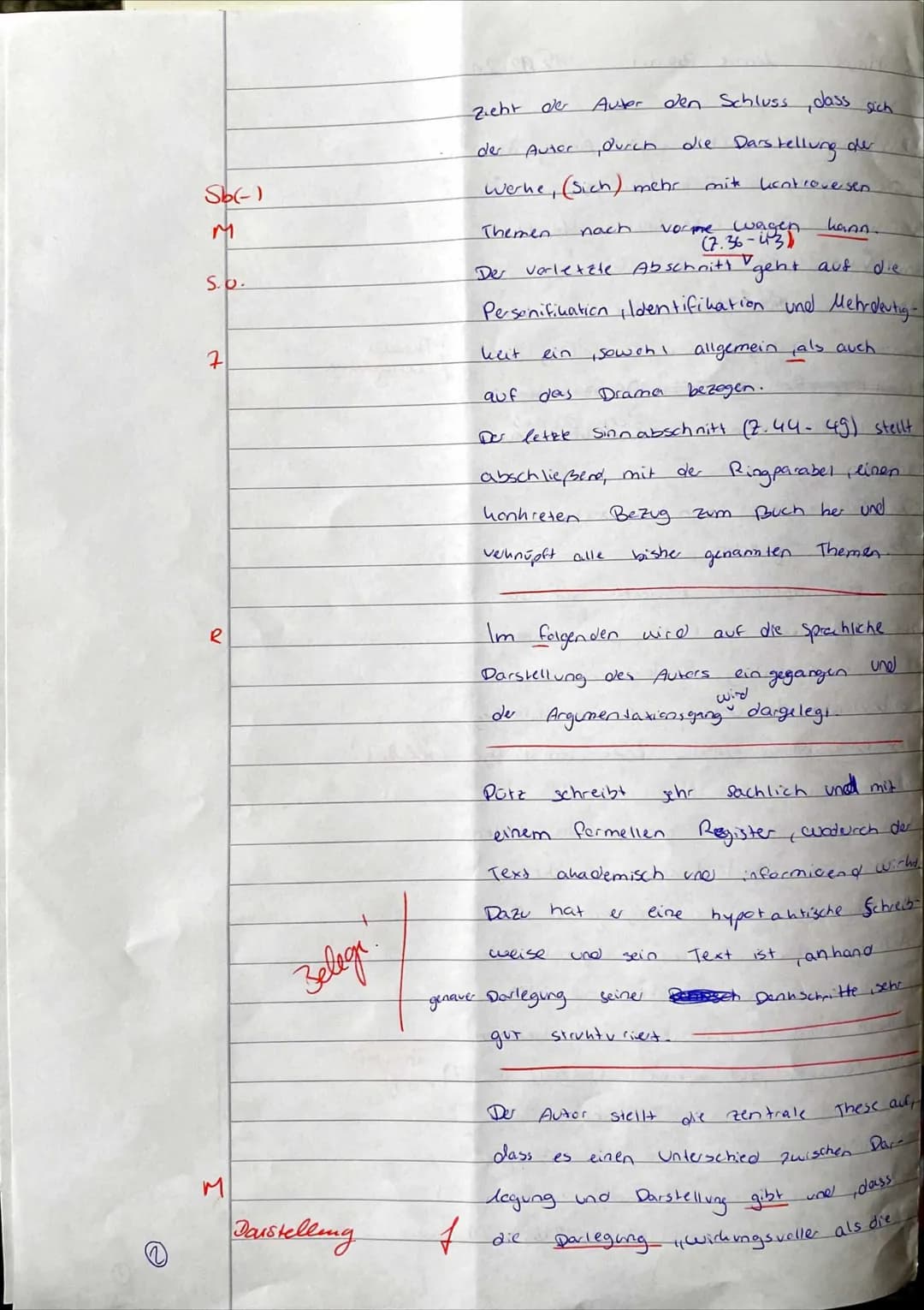 2. Klausur
De vorliegende Sachtext, ein Auszug aus
1. Die Leistung der
Form "Lessings Dramen "
vefasst
Peter Pütz und ve öffentlicht.
De
ven