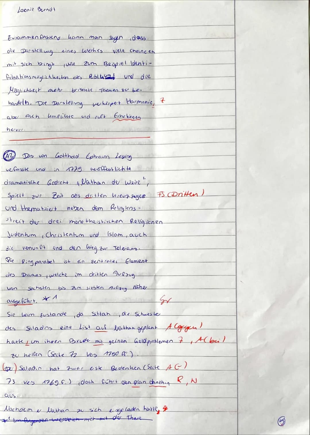 2. Klausur
De vorliegende Sachtext, ein Auszug aus
1. Die Leistung der
Form "Lessings Dramen "
vefasst
Peter Pütz und ve öffentlicht.
De
ven