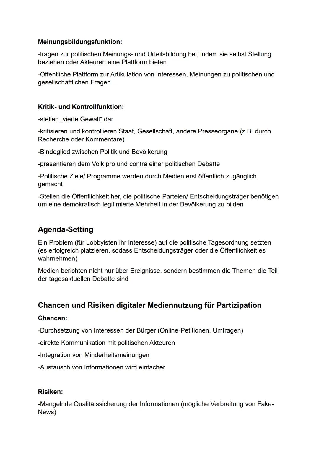 Q1- Politische Partizipation zwischen Anspruch und Wirklichkeit
Funktionen von Partizipation:
Artikulation
-Freie Meinungsäußerung
-Alle Bür