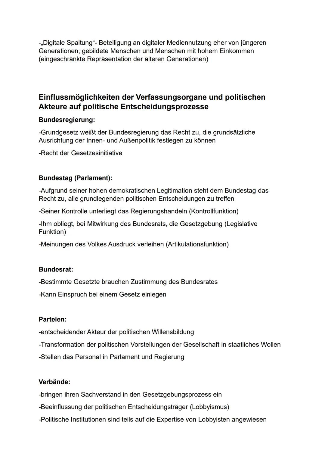 Q1- Politische Partizipation zwischen Anspruch und Wirklichkeit
Funktionen von Partizipation:
Artikulation
-Freie Meinungsäußerung
-Alle Bür