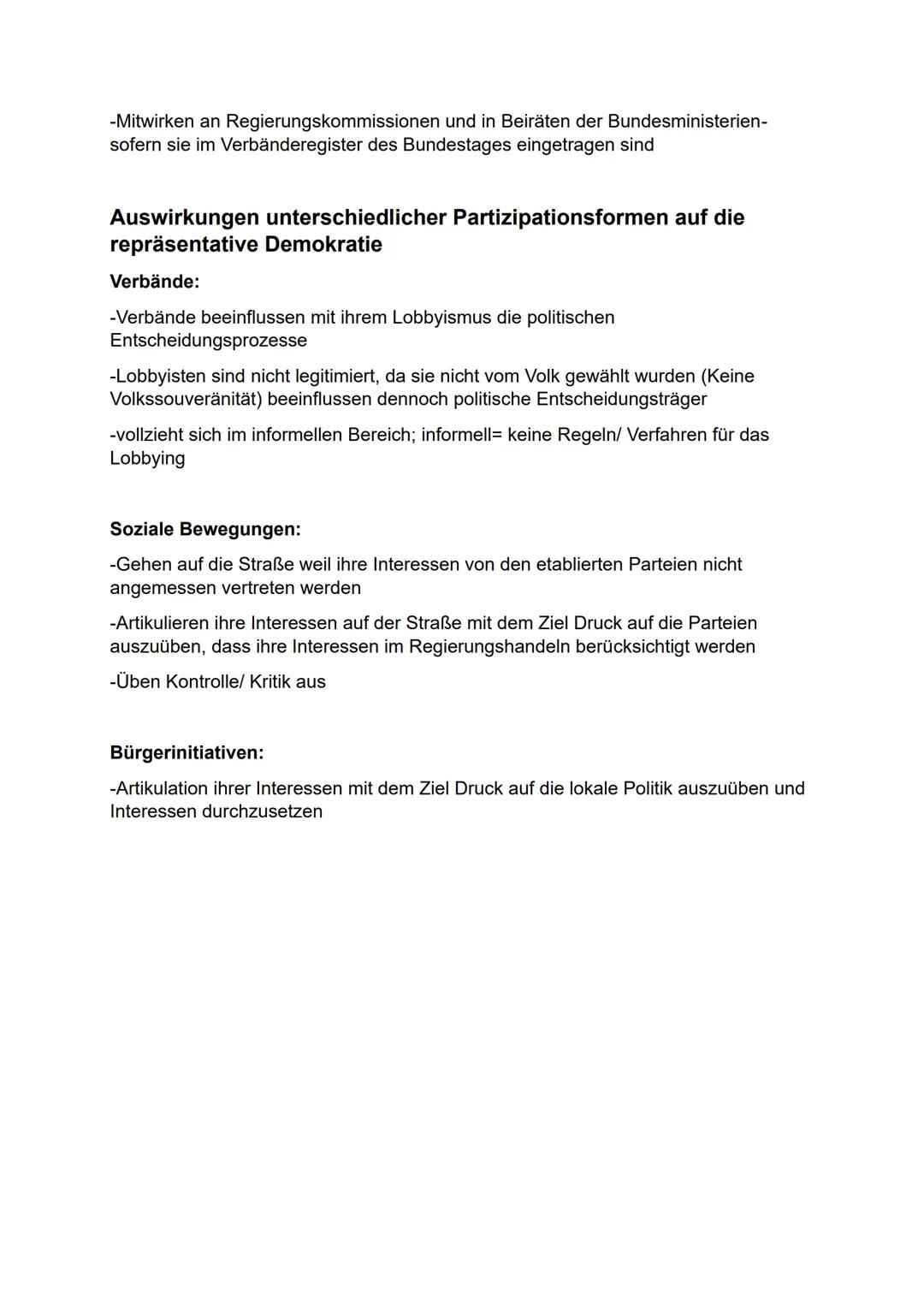 Q1- Politische Partizipation zwischen Anspruch und Wirklichkeit
Funktionen von Partizipation:
Artikulation
-Freie Meinungsäußerung
-Alle Bür