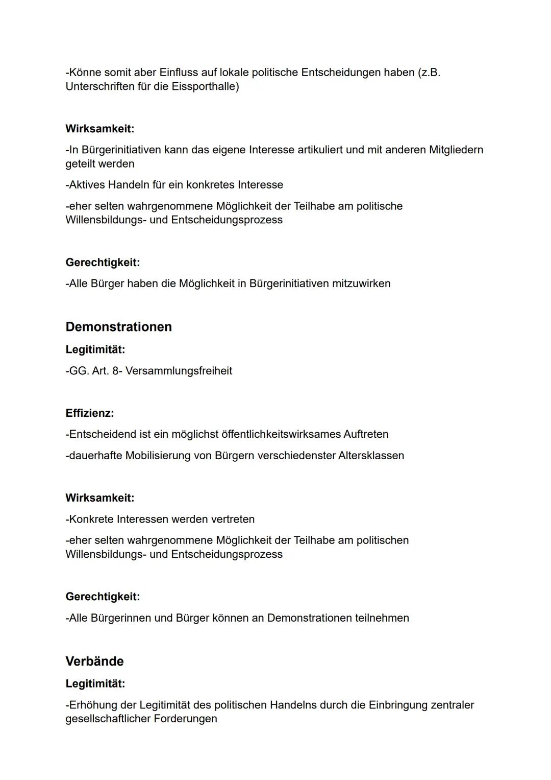 Q1- Politische Partizipation zwischen Anspruch und Wirklichkeit
Funktionen von Partizipation:
Artikulation
-Freie Meinungsäußerung
-Alle Bür