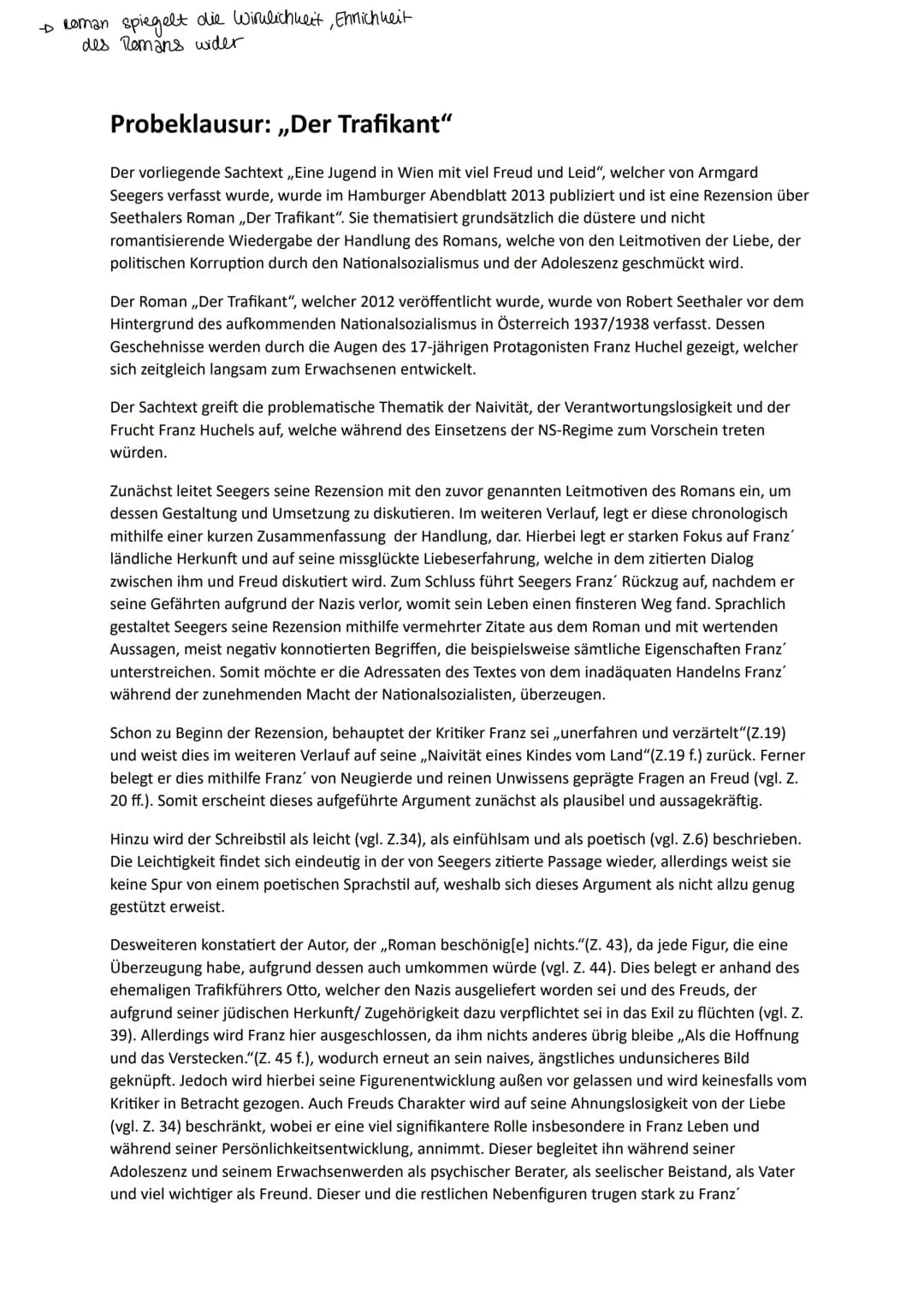 Deutsch GK Q2
sprache.
crestaltung.
wertende Alessagen
Themen
Inhaltsangabe
Aufgabenstellung:
Erörtern Sie die vorliegende Rezension ,,Eine 