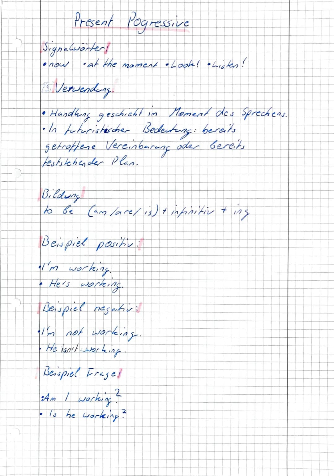 Simple Present
Signalwörter
• every day •sometimes •always • often.
• seldom • never ofirst ... then
• usually
Verwendung
• regelmäßig wiede