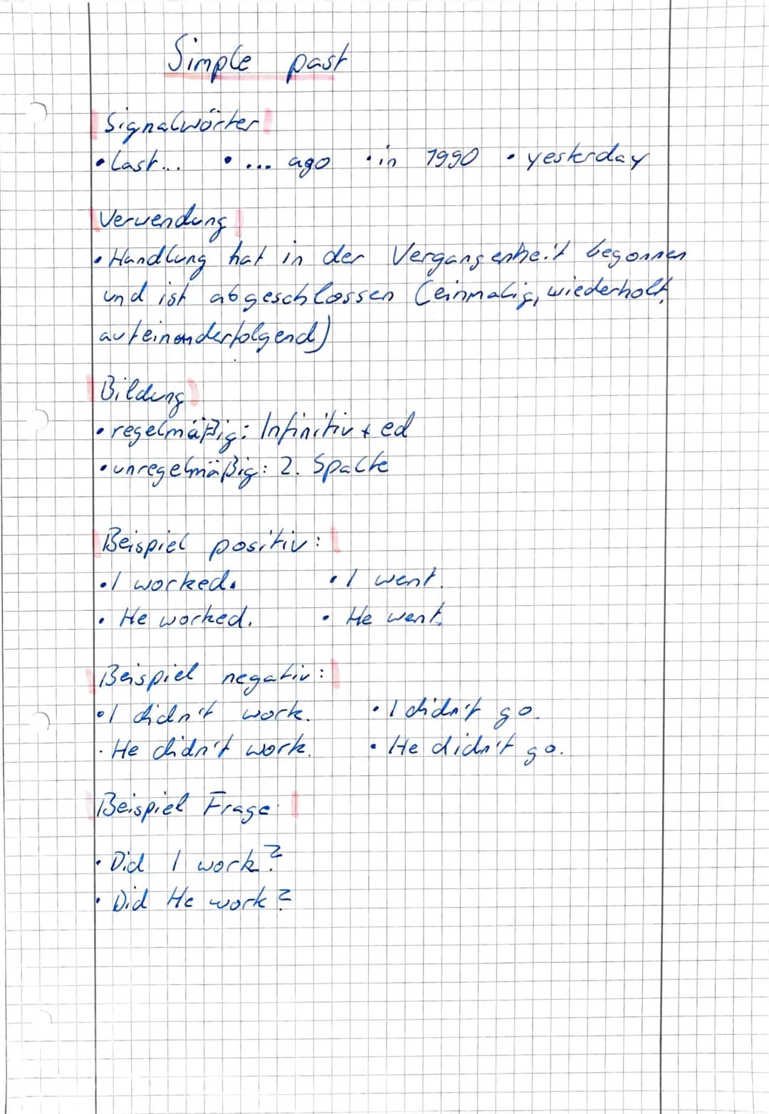 Simple Present
Signalwörter
• every day •sometimes •always • often.
• seldom • never ofirst ... then
• usually
Verwendung
• regelmäßig wiede