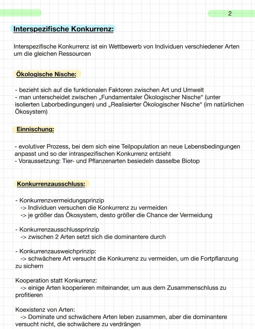  Biologie - Ökologie
Wichtige Definitionen:
Biozönose: Gesamtheit aller in einem geographisch abgegrenzten Raum
vorkommende Organismen = Leb