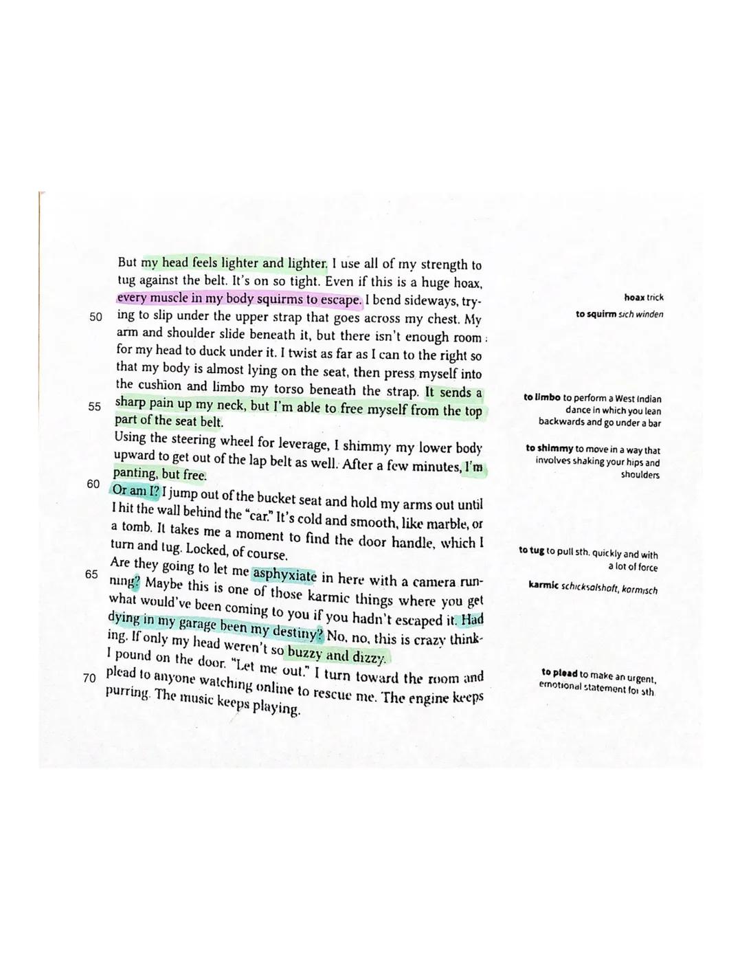 2. Klausur
15.12.2020
A is
551711
not relevant
for a summary
R another
not the best connective
the given extract of the
The novel "Nerve", w