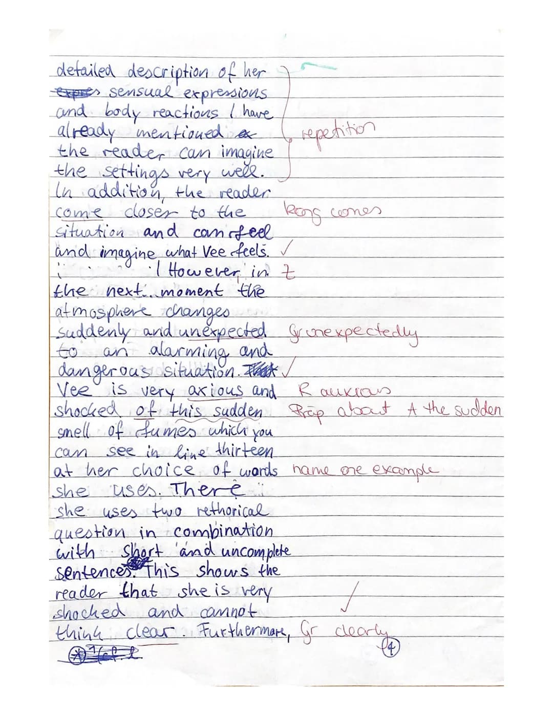 2. Klausur
15.12.2020
A is
551711
not relevant
for a summary
R another
not the best connective
the given extract of the
The novel "Nerve", w