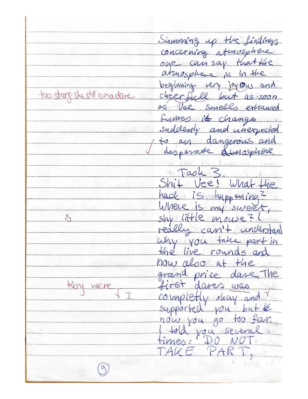 2. Klausur
15.12.2020
A is
551711
not relevant
for a summary
R another
not the best connective
the given extract of the
The novel "Nerve", w