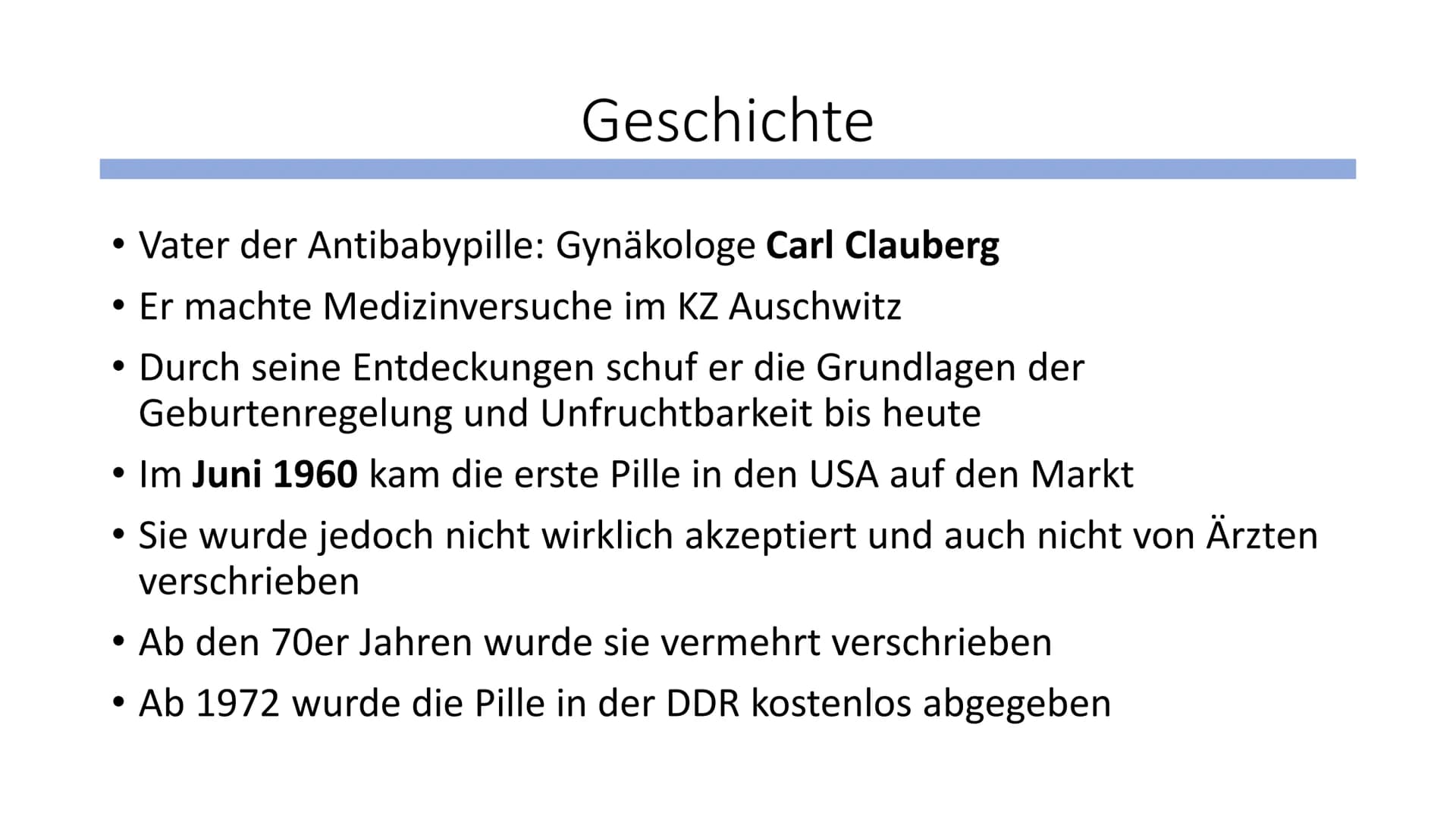 Antibabypille
Name / Klasse / Fach / Datum
Do
Mo
So Allgemeines
• Hormonelles Verhütungsmittel
Gibt es seit Ende der 60er Jahre (Besonders b