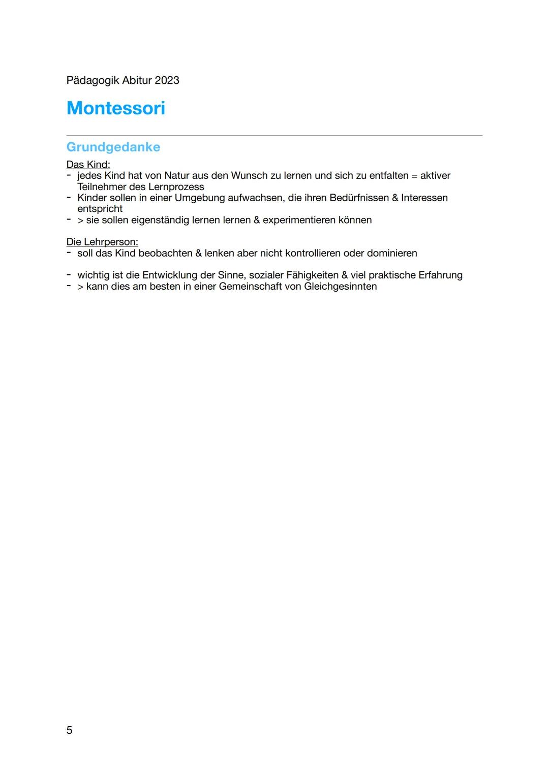 Pädagogik Abitur 2023

Reform-
pädagogik

Korczak, Montessori & # Pädagogik Abitur 2023

# Korczak

„Auch Kinder sind Menschen." - Pädagogik