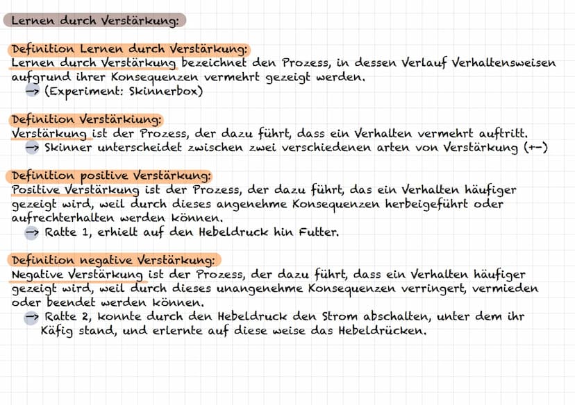 Das Klassische Konditionieren (KK) (Kap. 14)
Definition Theorien:
Theorien zur systematischen Erklärung von nicht beobachtbaren Lernprozesse