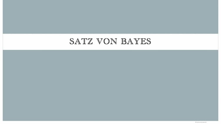Know Satz von Bayes  thumbnail