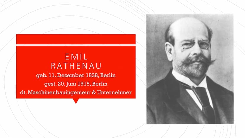DIE GESCHICHTE DER
AEG
2121212 AGENDA
1. Emil Rathenau – Gründer der AEG
2. Geschichte der AEG
1. Erste bedeutende Produkte
2. Verlauf & Nie