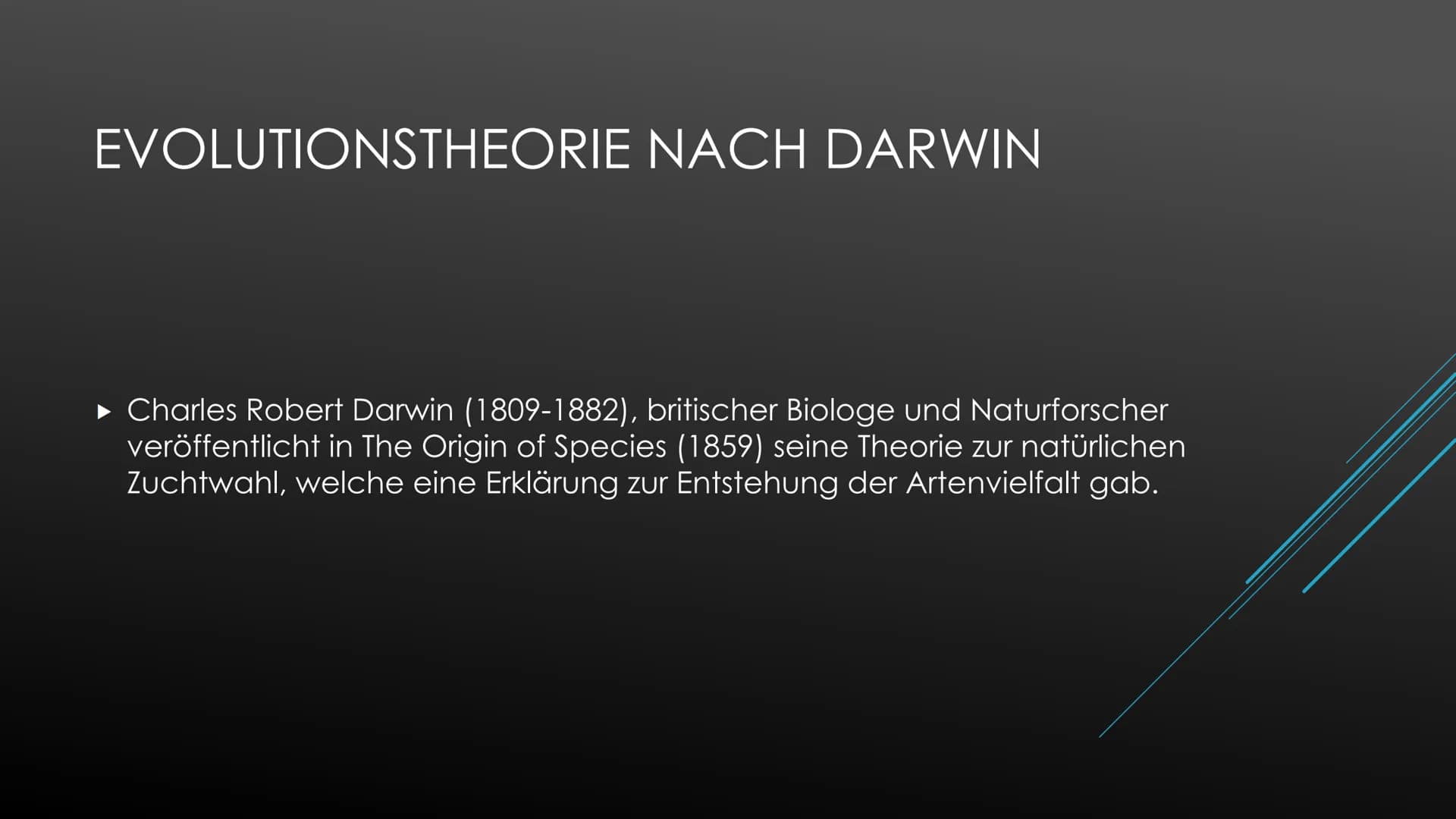 EVOLUTIONSTHEORIE
DARWIN VS LAMARCK
Biologie Oberstufe Darwin vs. Lamarck
Charles Robert Darwin (1809-1882), britischer Biologe und Naturfor